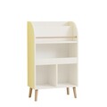 Corp biblioteca, Puqa Design, Minola, 60x102x30 cm, PAL, Alb