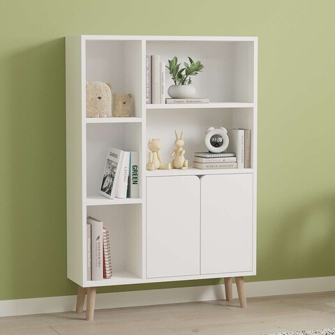 Corp biblioteca, Puqa Design, Lumo, 25x48 cm, PAL, Alb