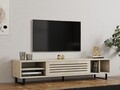 Comoda TV, Puqa Design, Safir, 160x35x40 cm, PAL, Travertin