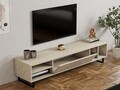 Comoda TV, Puqa Design, Safir, 160x35x40 cm, PAL, Travertin