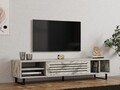 Comoda TV, Puqa Design, Safir, 160x35x40 cm, PAL, Marmura Freesia