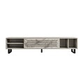 Comoda TV, Puqa Design, Safir, 160x35x40 cm, PAL, Marmura Freesia