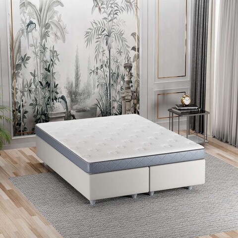 Saltea de pat, Wisteria, Papatya 150x200, 100% BURETE, Alb