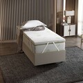 Saltea de pat, Wisteria, Aloevera 110x190, 110x6x200 cm, 100% BURETE, Alb