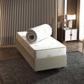 Saltea de pat, Wisteria, Aloevera 110x190, 110x6x200 cm, 100% BURETE, Alb