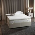 Saltea de pat, Wisteria, Aloevera 160x200, 160x6x200 cm, 100% BURETE, Alb
