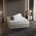 Saltea de pat, Wisteria, Aloevera 160x200, 160x6x200 cm, 100% BURETE, Alb
