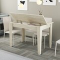 Masa de bucatarie, Hommy Craft, Kiev, 110x75x72 cm, PAL, Travertin