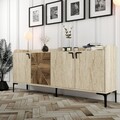 Consola, Hommy Craft, Venedik, 180x78x35 cm, PAL, Nuc / Travertin
