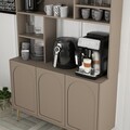 Dulap de bar pentru cafea, Hommy Craft, Lyon 120, 120x202x35 cm, PAL, Atlas / Aur