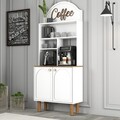 Dulap de bar pentru cafea, Hommy Craft, Bohem 858, PAL, Alb