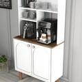 Dulap de bar pentru cafea, Hommy Craft, Bohem 858, PAL, Alb