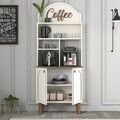 Dulap de bar pentru cafea, Hommy Craft, Bohem 859, PAL, Crem