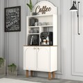 Dulap de bar pentru cafea, Hommy Craft, Bohem 859, PAL, Crem