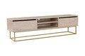 Comoda TV, Kalune Design, Escape 180, 180x50x40 cm, PAL, Travertin / Auriu