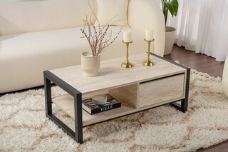 105x40x55 cm, Travertin;Negru