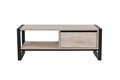 Masuta de cafea, Kalune Design, Haldizen, 105x40x55 cm, PAL, Travertin / Negru