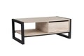 Masuta de cafea, Kalune Design, Haldizen, 105x40x55 cm, PAL, Travertin / Negru