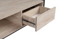 Masuta de cafea, Kalune Design, Haldizen, 105x40x55 cm, PAL, Travertin / Negru