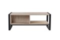 Masuta de cafea, Kalune Design, Haldizen, 105x40x55 cm, PAL, Travertin / Negru