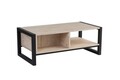 Masuta de cafea, Kalune Design, Haldizen, 105x40x55 cm, PAL, Travertin / Negru