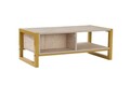 Masuta de cafea, Kalune Design, Haldizen, 105x40x55 cm, PAL, Travertin / Auriu