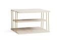 Masuta, Kalune Design, Lifon, 50x33x40 cm, PAL, Travertin / Auriu