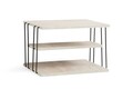 Masuta, Kalune Design, Lifon, 50x33x40 cm, PAL, Travertin / Negru