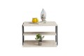 Masuta, Kalune Design, Lifon, 50x33x40 cm, PAL, Travertin / Negru