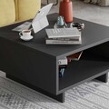 Masuta de cafea, Decortie, Hola, 60x32x60 cm, PAL, Antracit