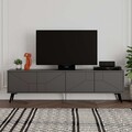 Comoda TV, Decortie, Dune, 180x50x29 cm, PAL, Antracit