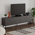 Comoda TV, Decortie, Dune, 180x50x29 cm, PAL, Antracit