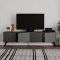 Comoda TV, Decortie, Dune, 180x50x29 cm, PAL, Antracit