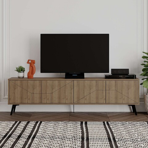 Comoda TV, Decortie, Dune, 180x50x29 cm, PAL, Maro