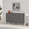 Consola, Decortie, Dune, 123x62 cm, PAL, Antracit