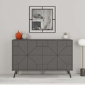 Consola, Decortie, Dune, 123x62 cm, PAL, Antracit