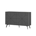 Consola, Decortie, Dune, 123x62 cm, PAL, Antracit