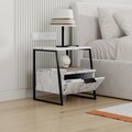 Noptiera, Decortie, Pal, 45x50x40 cm, PAL, Marmura Carrara