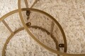 Set masute de cafea, Nordure, Aurum, Sticla temperata, Aur / Bronz