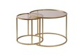Set masute de cafea, Nordure, Aurum, Sticla temperata, Aur / Bronz