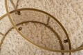 Set masute de cafea, Nordure, Aurum, Sticla temperata, Aur / Bronz