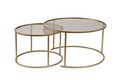 Set masute de cafea, Nordure, Aurum, Sticla temperata, Aur / Bronz