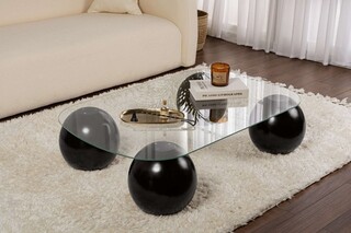 118x30x75 cm, Negru;Transparent