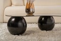 Masuta de cafea, Nordure, Sphere, 120x30x70 cm, Sticla temperata, Negru/Bronz