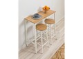 Set masă și scaun de bar (3 piese), Hanah Home, Mola Set 100, Alb