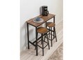 Set masă și scaun de bar (3 piese), Hanah Home, Mola Set 100, Negru