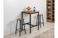Scaun, Vella, Mola, 32x62x32 cm, PAL, Negru