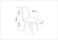 Scaun, Vella, Vina Mini 1005, PAL, Stejar / Crem
