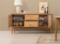 Masa extensibila, Chairs & Console Set (6 Pieces), Vella, Vinuri 01 1048, PAL, Pin Atlantic / Albastru închis