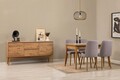 Masa extensibila, Chairs & Console Set (6 Pieces), Vella, Vinuri 01 0701, PAL, Pin Atlantic / Gri